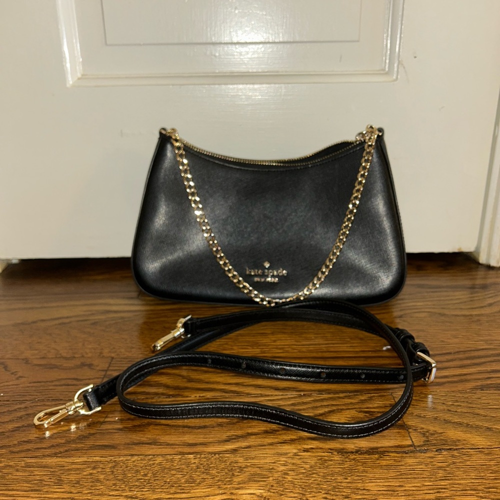 Kate Spade Black Chain Convertible Crossbody & Shoulder Bag